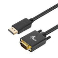 CABLE XTECH 6FT DISPLAYPORT MALE TO VGA MALE