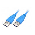 CABLE XTECH 6FT USB 30 MALE TO MALE BLUE