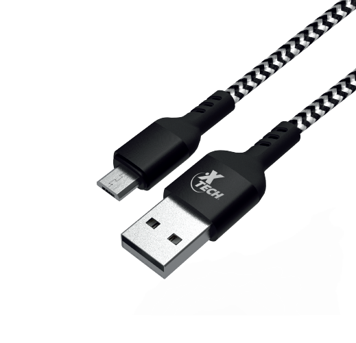 CABLE XTECH USB 20 AMALE TO MICROUBS BMALE 6FT BLACK