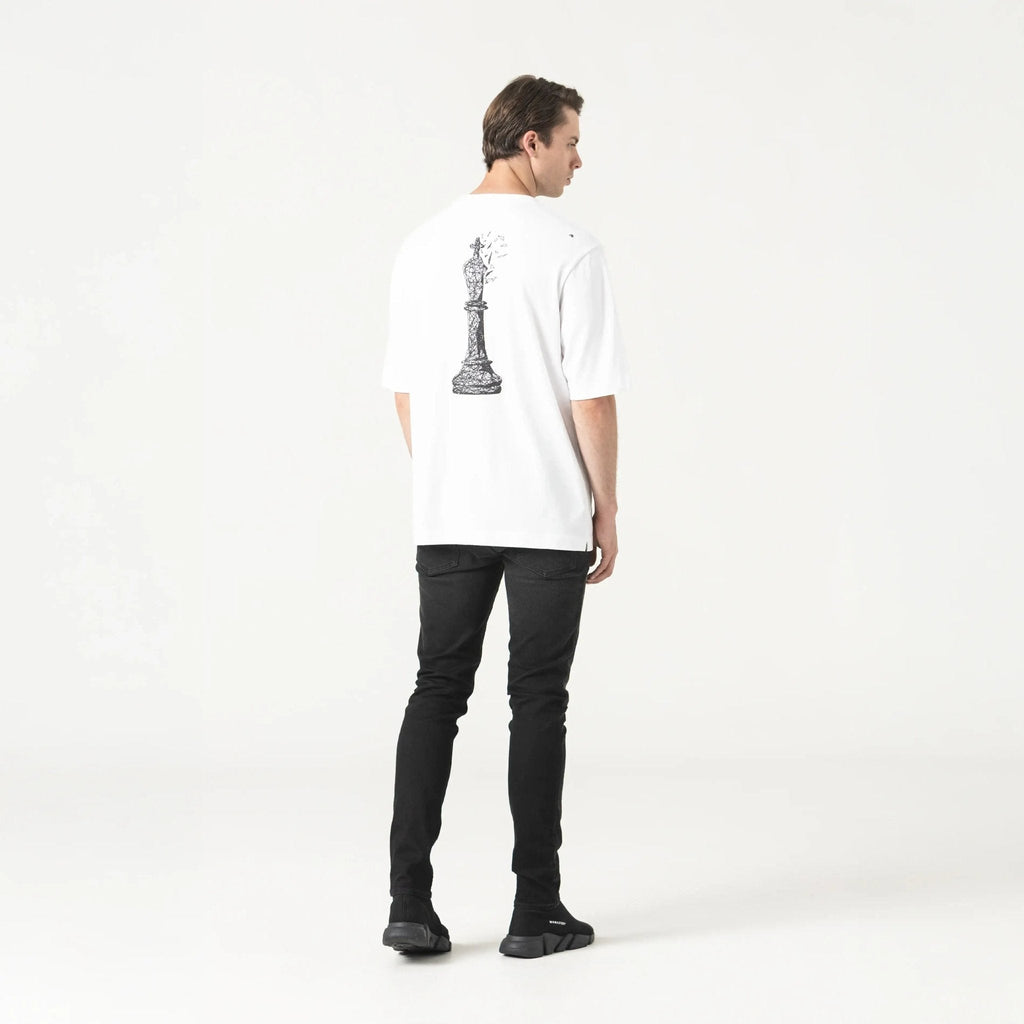 CARLIER T - SHIRT OVERSIZED MEN WHITE - Monastery | Tienda Oficial Colombia