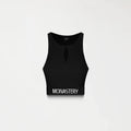 CLAIRE KNITTED TOP WOMEN BLACK - Monastery | Tienda Oficial Colombia
