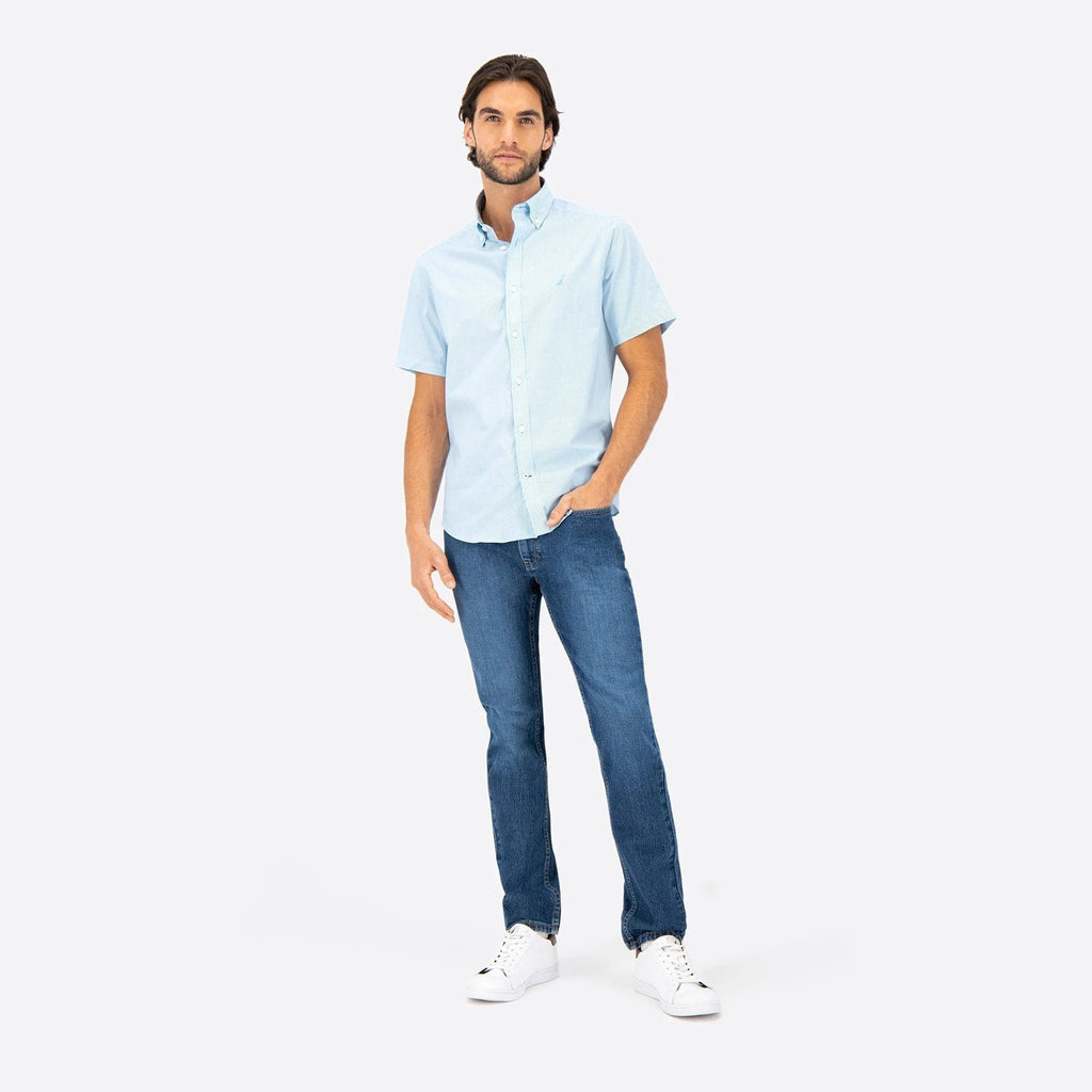 Camisa Nautica Mangas Cortas Rayas Para Caballeros by Nautica