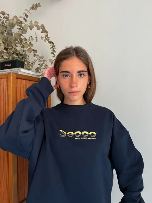 Own Your Grind Crewneck Azul Marino