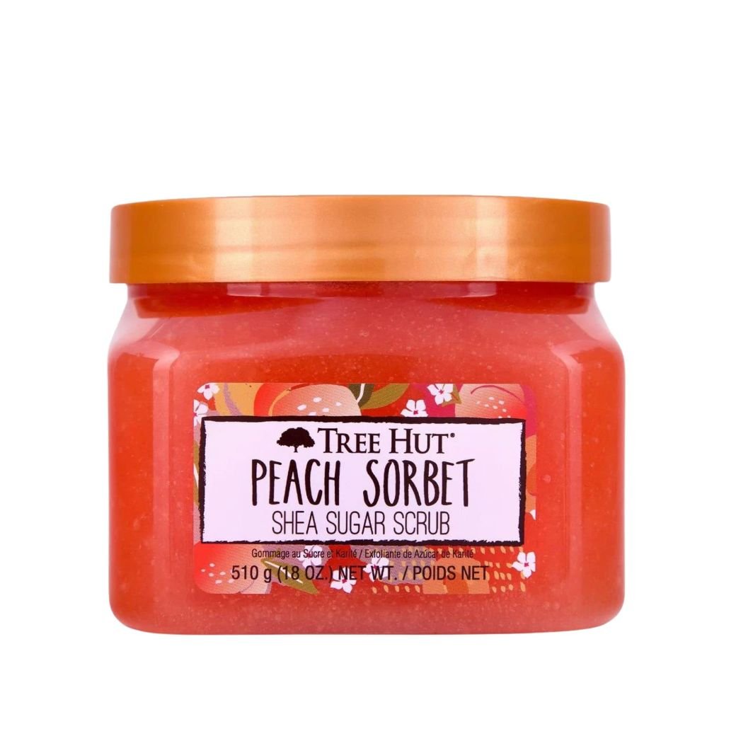 TREE HUT SCRUB PEACH SORBET 18OZ