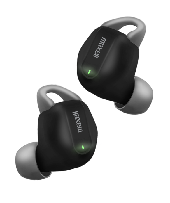 EARBUDS MAXELL EBBTMXDUO BT MXDUO TWS WITH CHARGING CASE BLKGRY