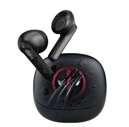 EARPHONES KLIPX TUNE XBUDS DEADPOOL WITH CHARGING CASE WIRELESS BLACK