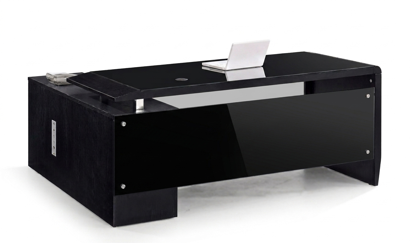 ESCRITORIO EJECUTIVO STARKEN GLASS TOP 18M BLACK