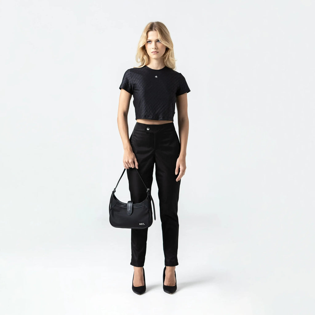ESMME CROP TOP WOMEN BLACK - Monastery | Tienda Oficial Colombia
