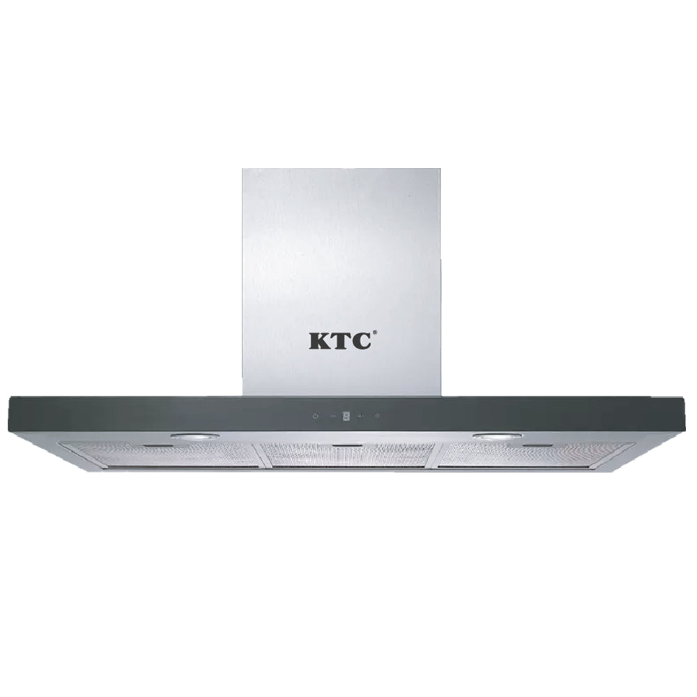 EXTRACTOR KTC TIPO CAMPANA DE ACERO INOXIDABLE 90CM SILVER