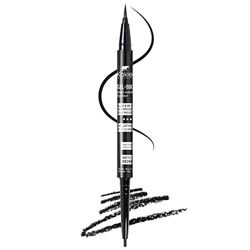 Kokie Gel-Ink Dual Ended Liner Matte Black 260