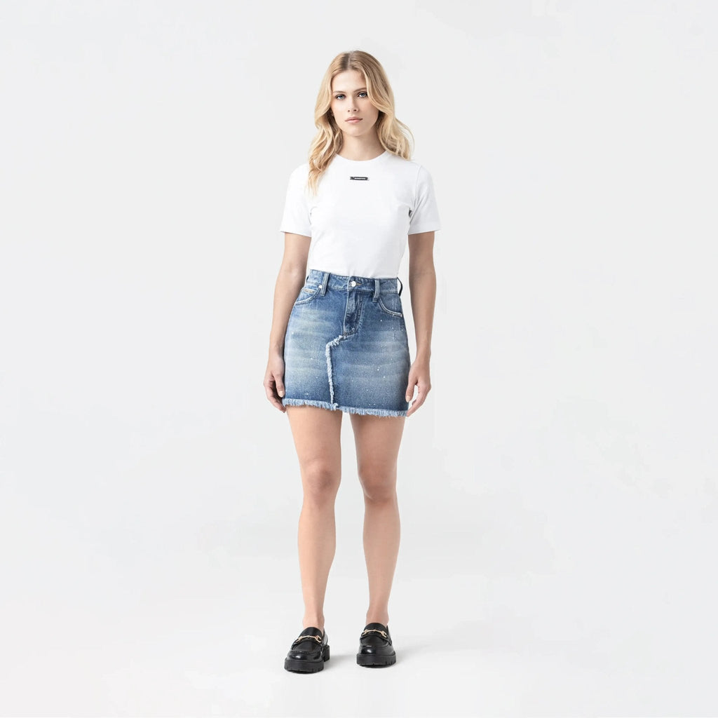 FLORA SKIRT WOMEN BLUE DENIM - Monastery | Tienda Oficial Colombia