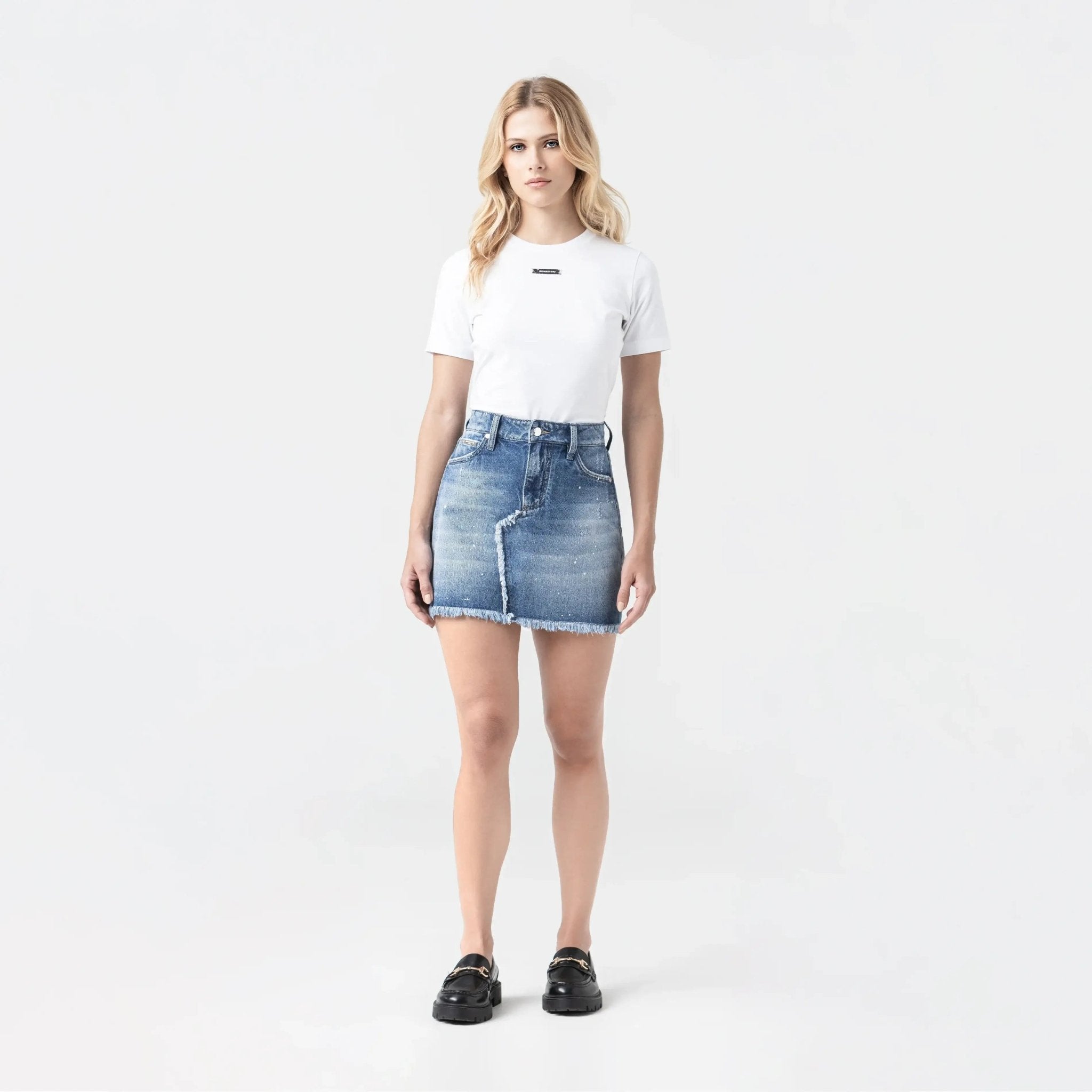 FLORA SKIRT WOMEN BLUE DENIM - Monastery | Tienda Oficial Colombia