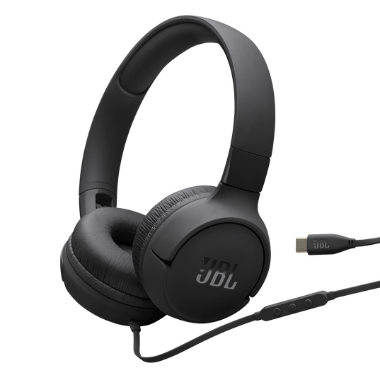 HEADPHONE JBL TUNE 520C WIRED OVEREAR USBC BLACK