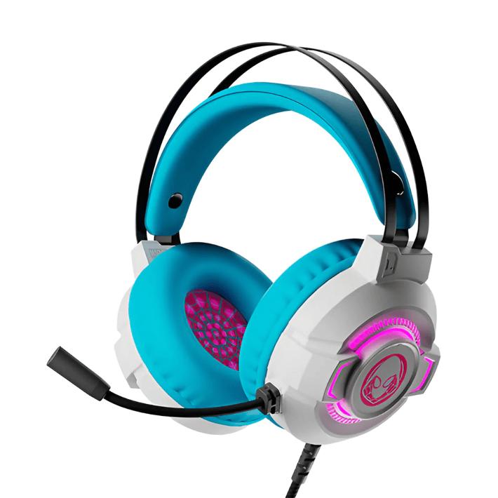 HEADPHONES GAMING XTECH SPIDERGWEN  AUDIO 35MM WHITEBLUE