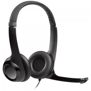 HEADSET LOGITECH H390 CLEARCHAT COMFORT USB BLACK