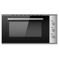 HORNO MODULAR KTC  90CM ELECTRICO 220V SILVER