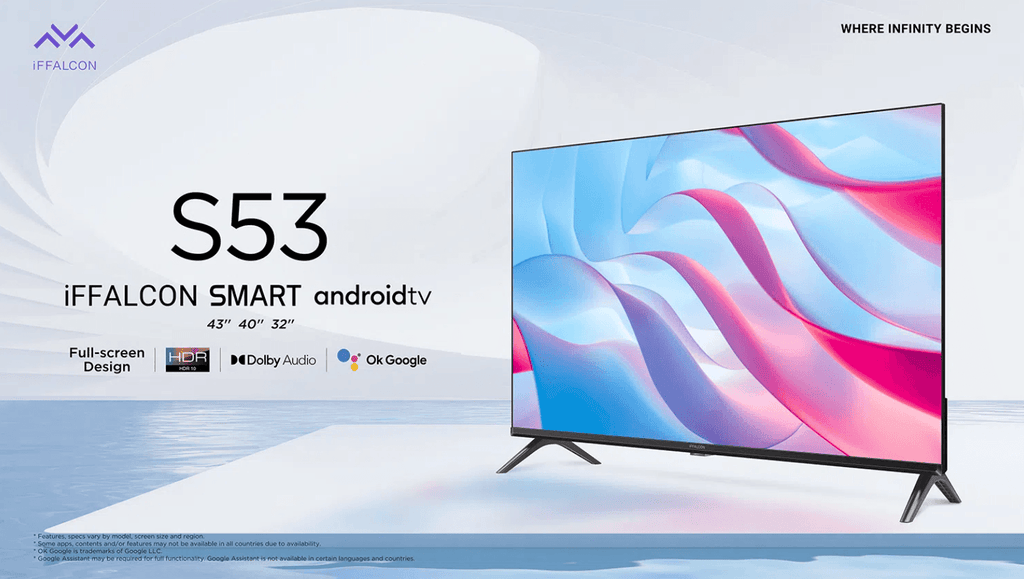 Televisor Android TV iFFALCON S53 HDR10 Dolby Audio