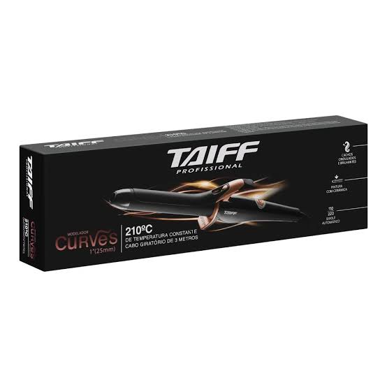 Rizador Taiff Elegance Curves 210ºC Preto Bivolt 38mm