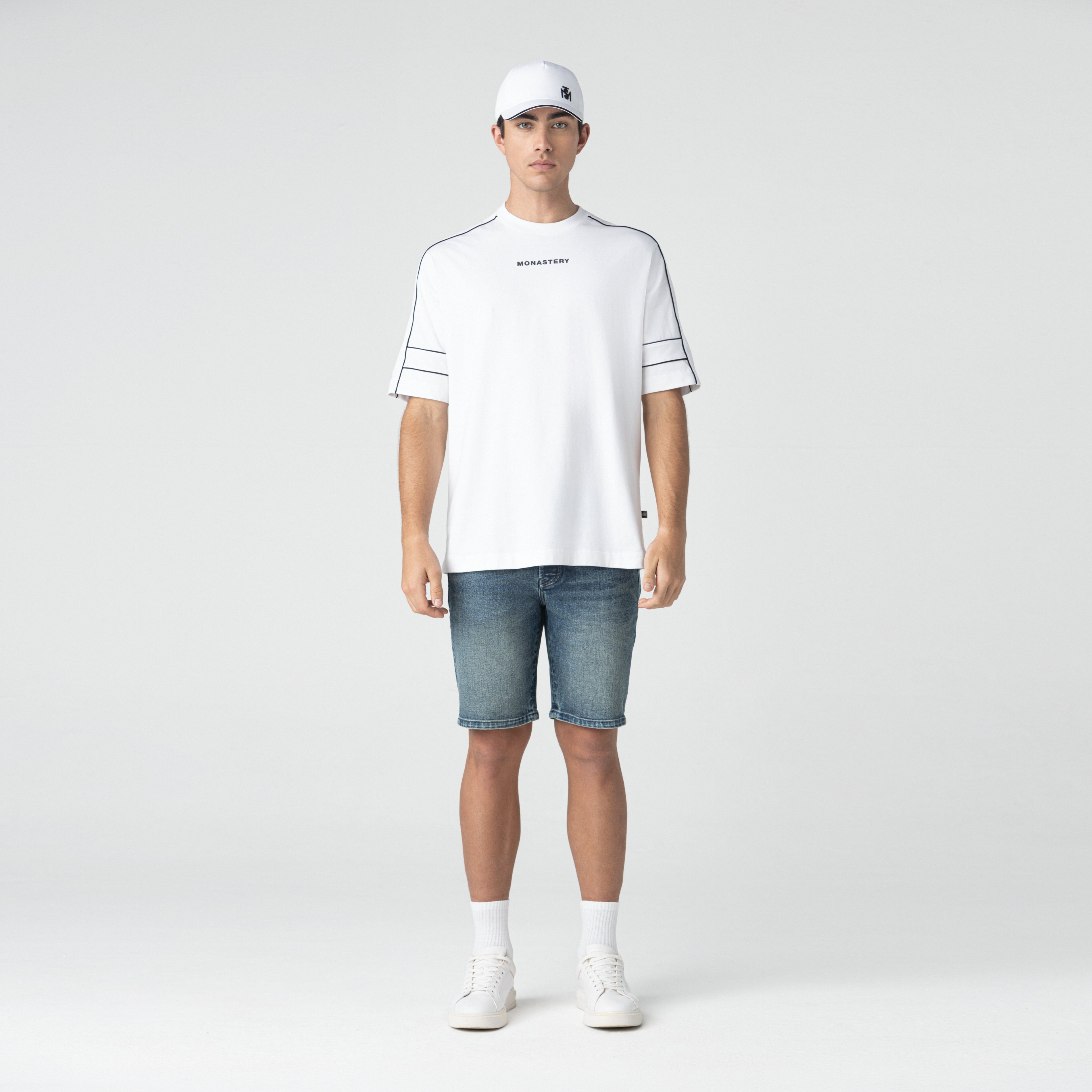 JASON T - SHIRT OVERSIZED MEN WHITE - Monastery | Tienda Oficial Colombia