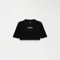 KISWA CROP TOP WOMEN BLACK METEORITE L/G - Monastery | Tienda Oficial Colombia