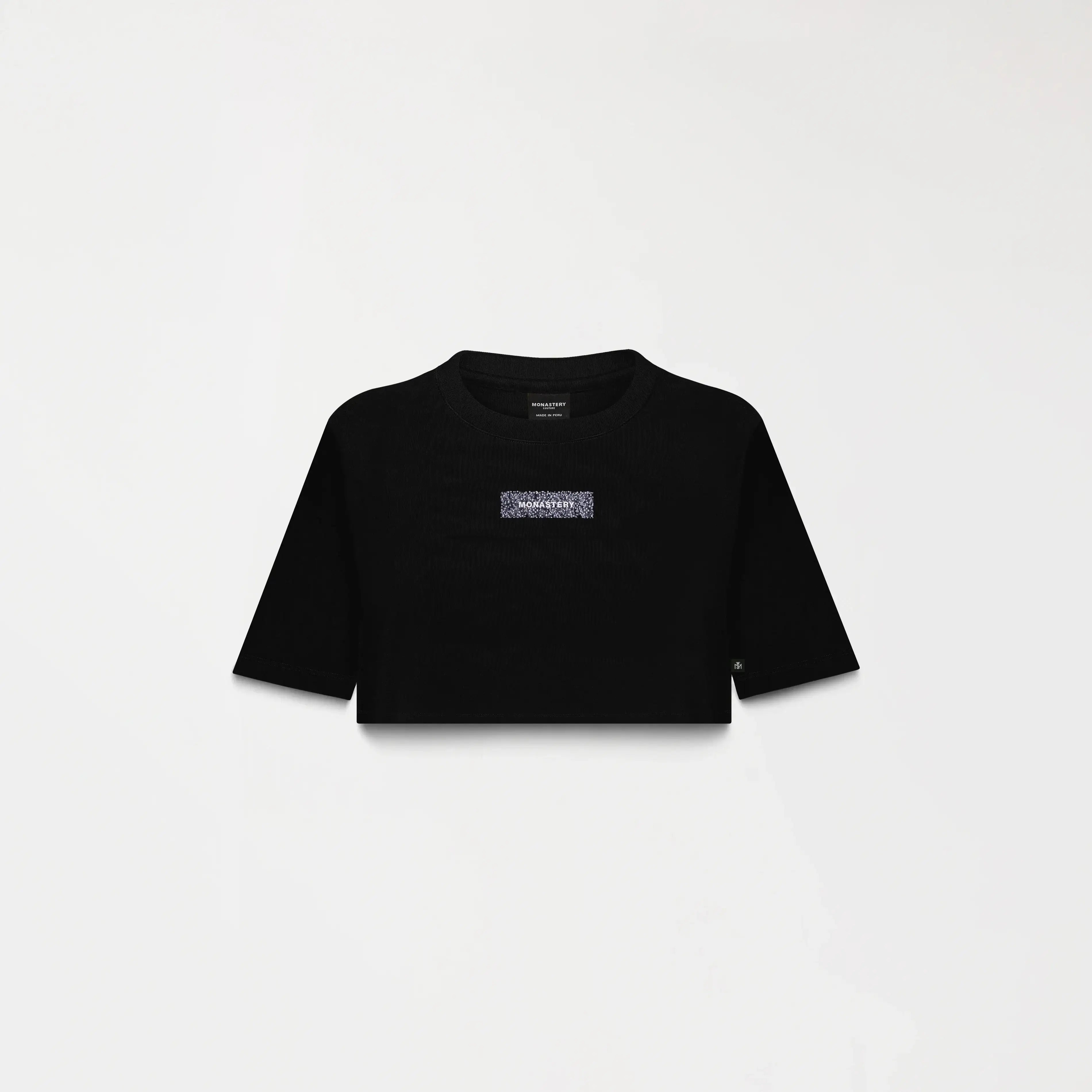 KISWA CROP TOP WOMEN BLACK METEORITE L/G - Monastery | Tienda Oficial Colombia