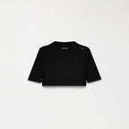 KISWA CROP TOP WOMEN BLACK METEORITE L/G - Monastery | Tienda Oficial Colombia