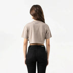 LEIRE CROP TOP WOMEN TAUPE GRAY - Monastery | Tienda Oficial Colombia