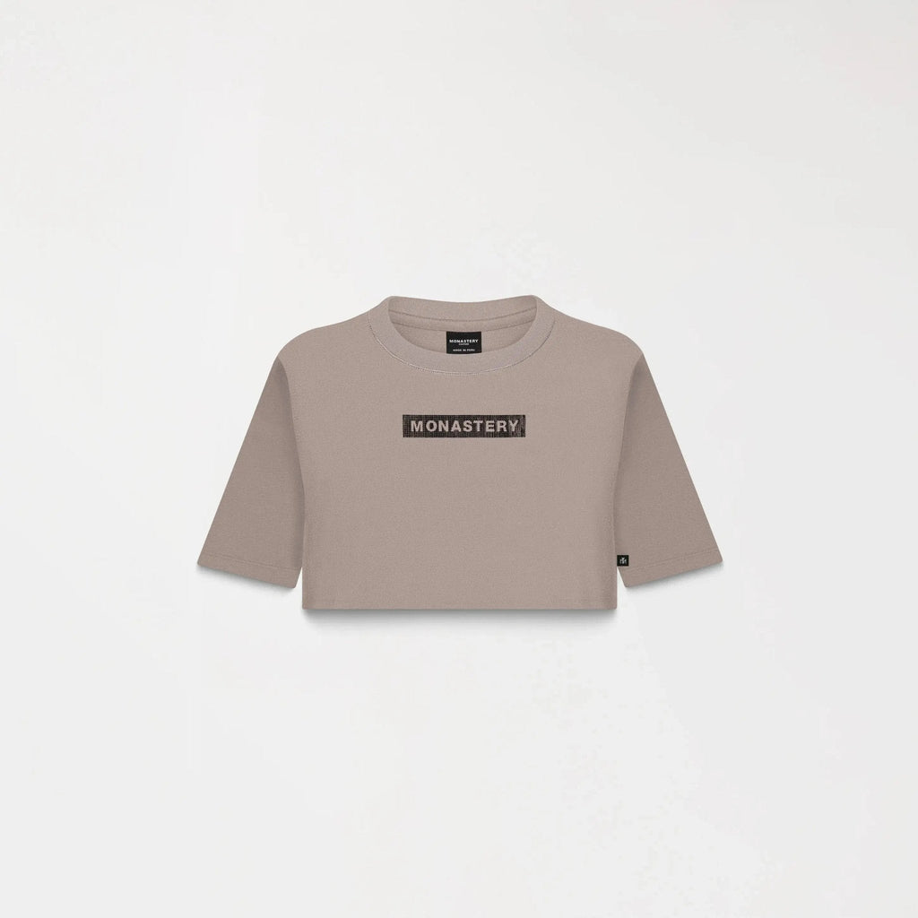LEIRE CROP TOP WOMEN TAUPE GRAY - Monastery | Tienda Oficial Colombia