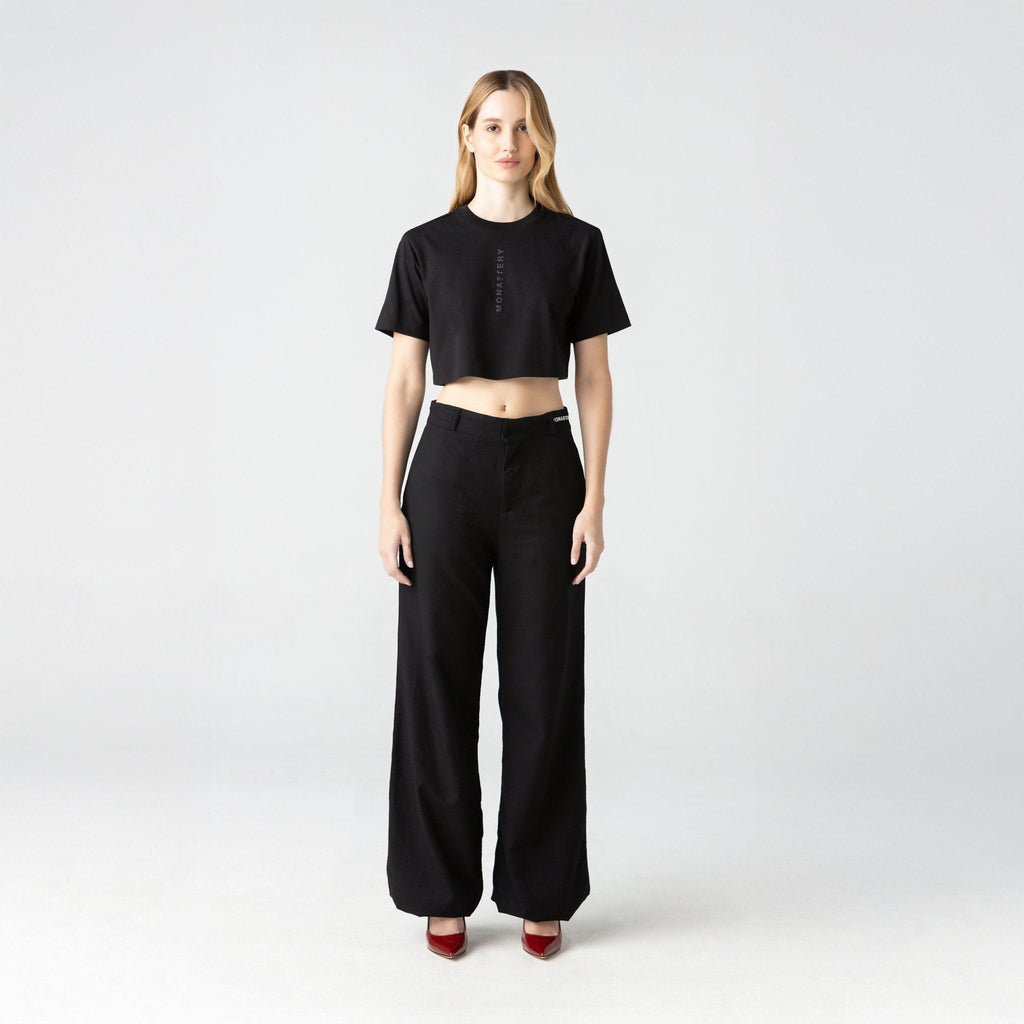 LIAO CROP TOP WOMEN BLACK - Monastery | Tienda Oficial Colombia