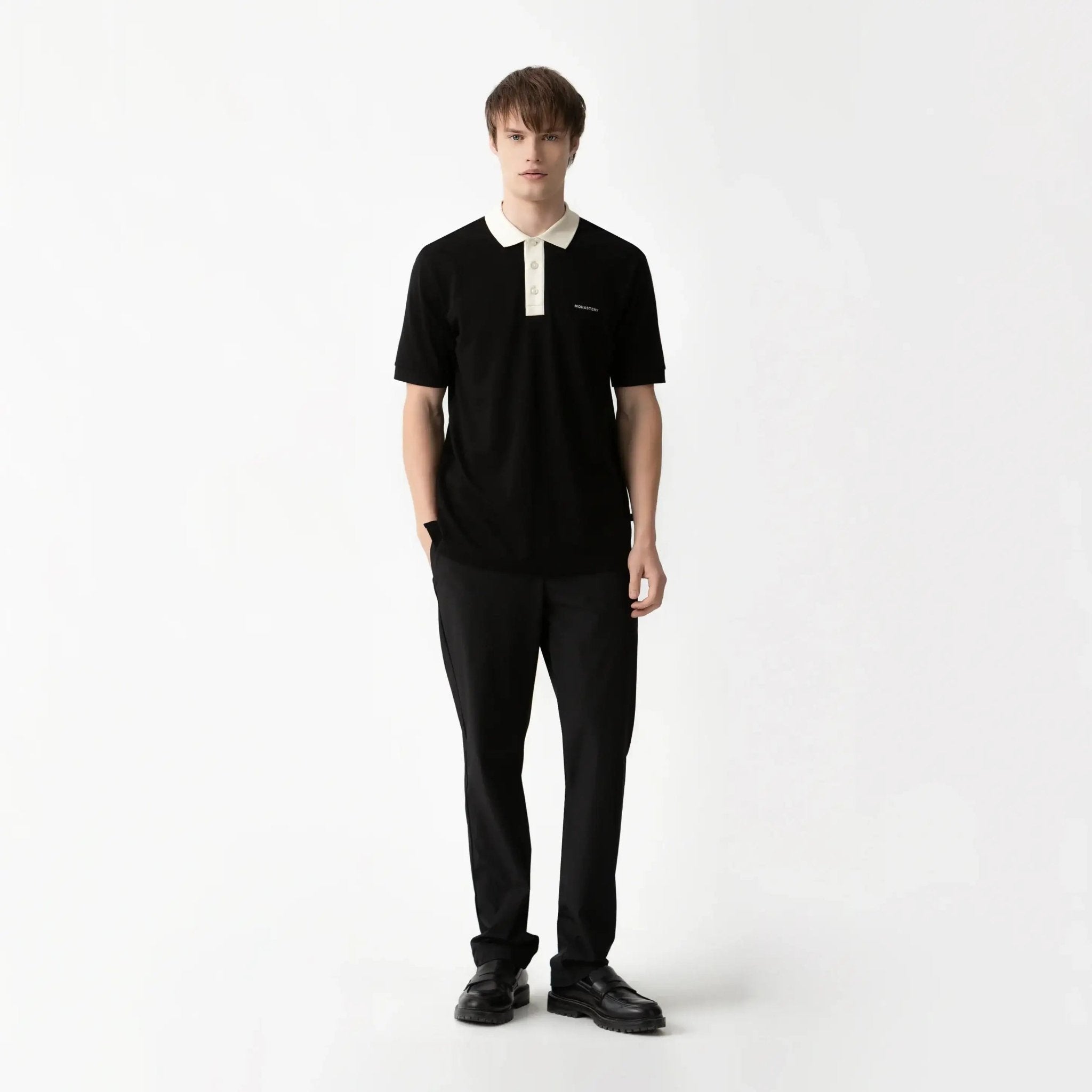LYKOS POLO MEN BLACK - Monastery | Tienda Oficial Colombia
