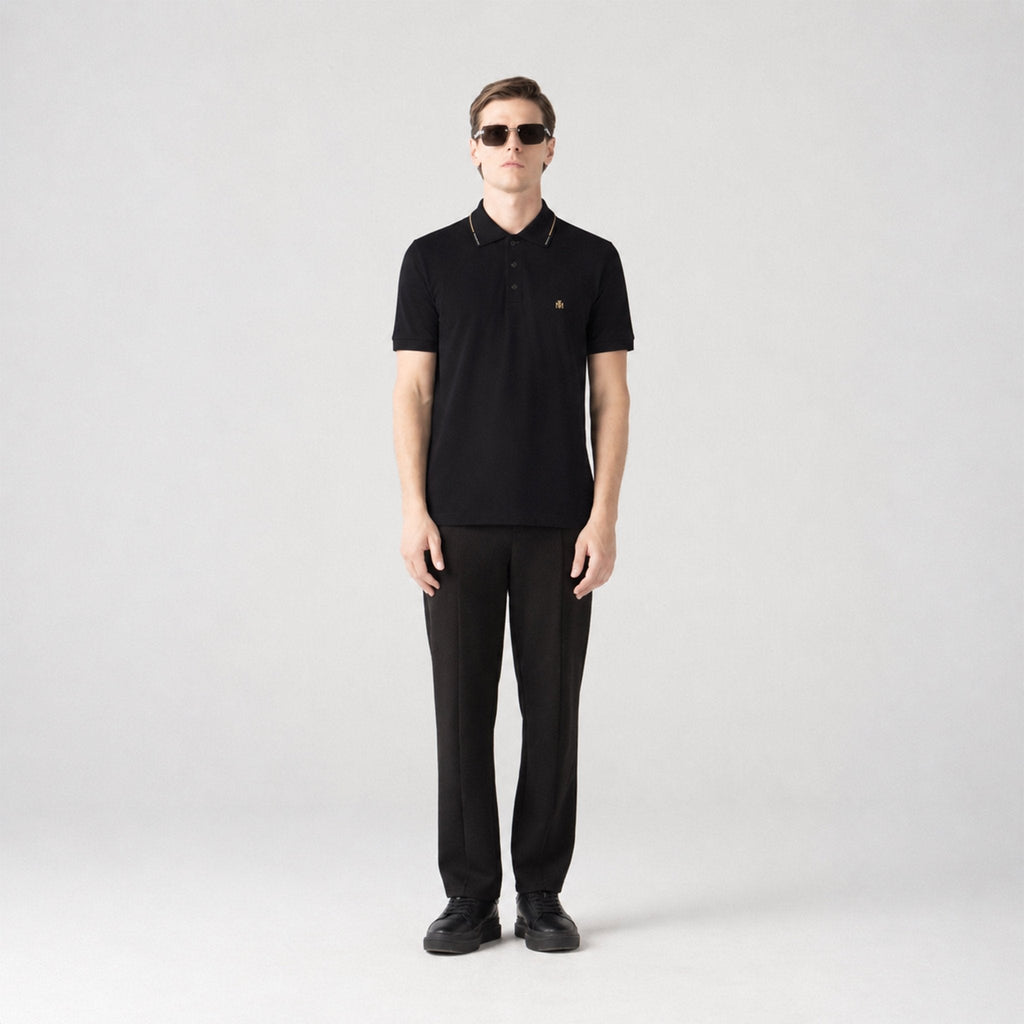 LYOD POLO MEN BLACK - Monastery | Tienda Oficial Colombia