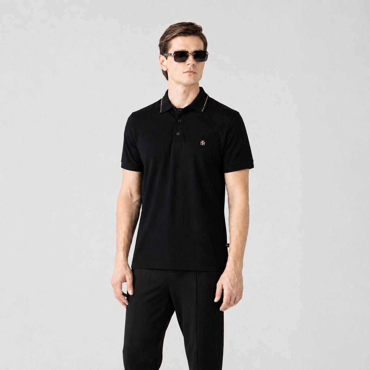LYOD POLO MEN BLACK - Monastery | Tienda Oficial Colombia