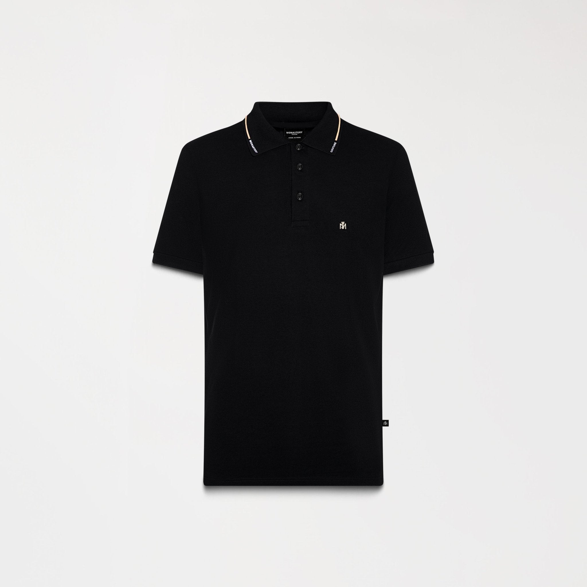 LYOD POLO MEN BLACK - Monastery | Tienda Oficial Colombia