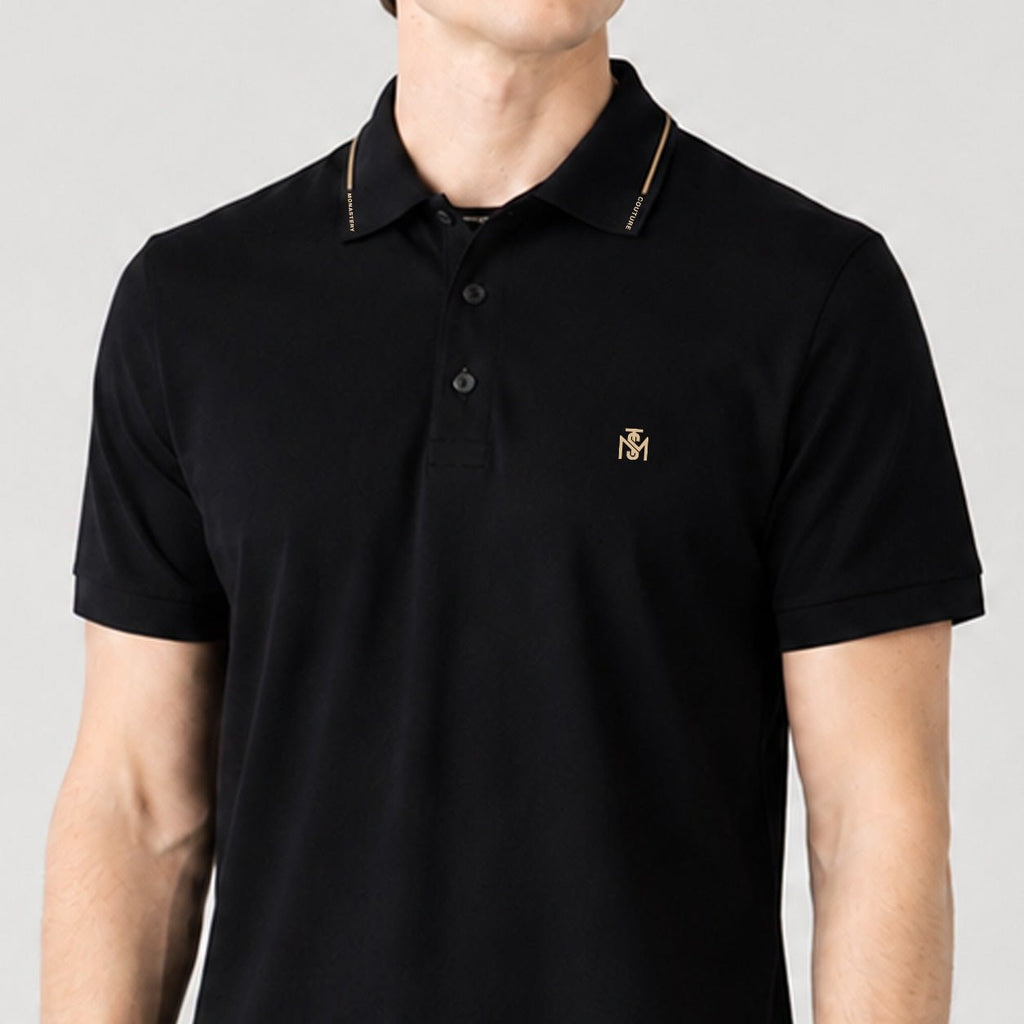 LYOD POLO MEN BLACK - Monastery | Tienda Oficial Colombia