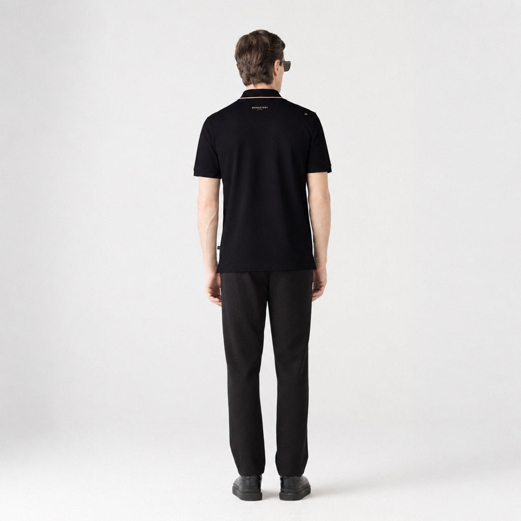LYOD POLO MEN BLACK - Monastery | Tienda Oficial Colombia