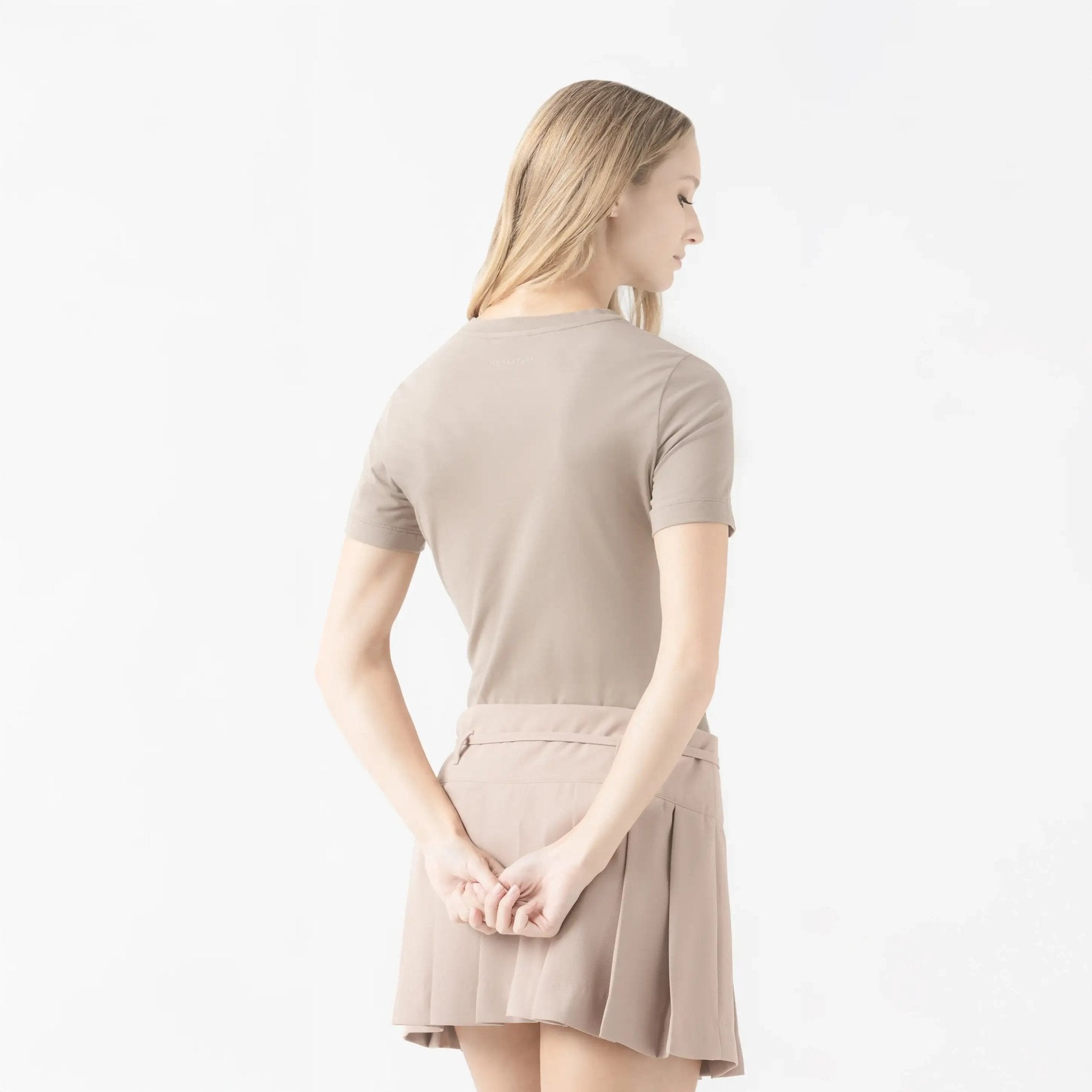 MELINA T - SHIRT WOMEN TAUPE GRAY - Monastery | Tienda Oficial Colombia