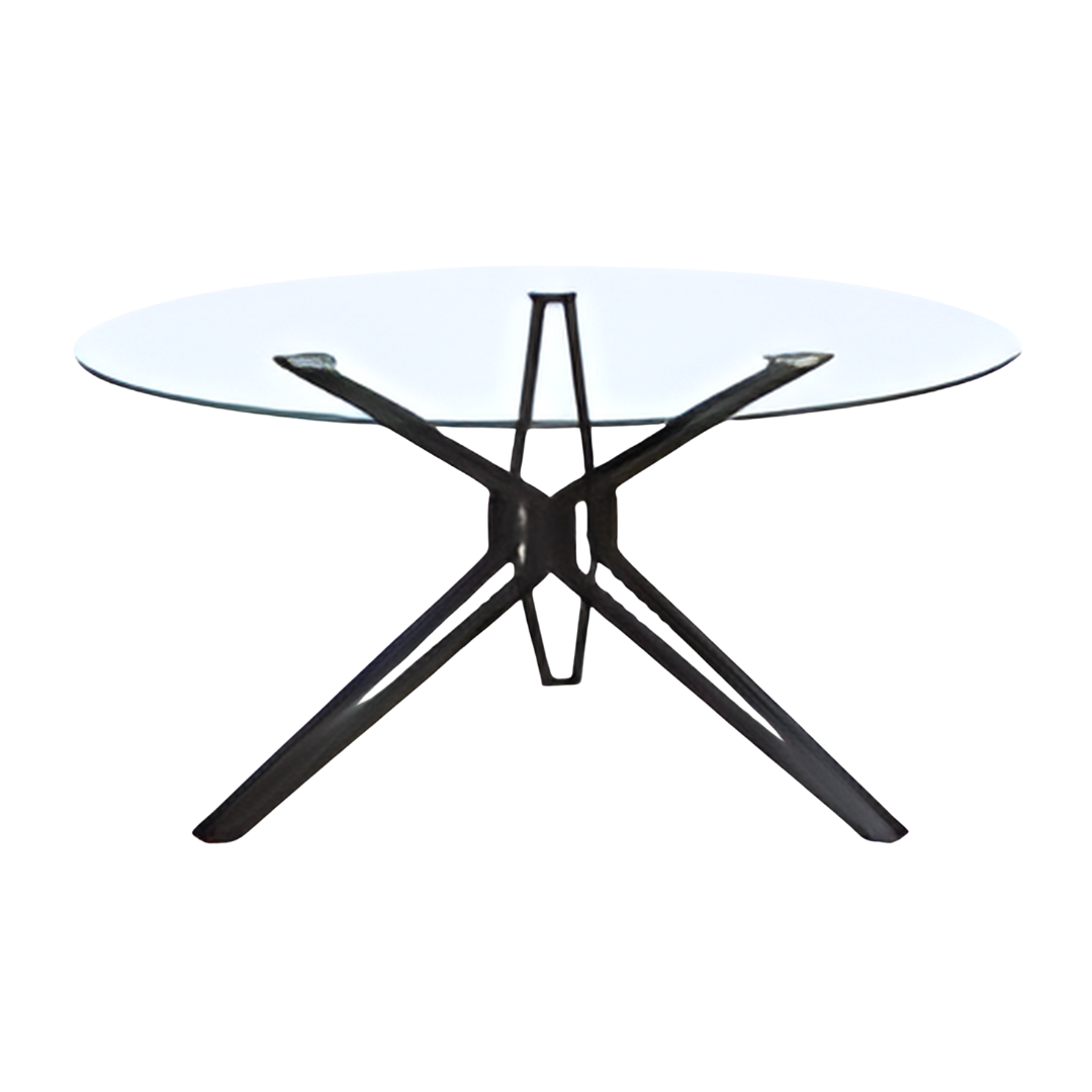 MESA DE CONFERENCIA STARKEN GLASS TOP BLACK