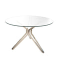 MESA DE CONFERENCIA STARKEN GLASS TOP CHROME