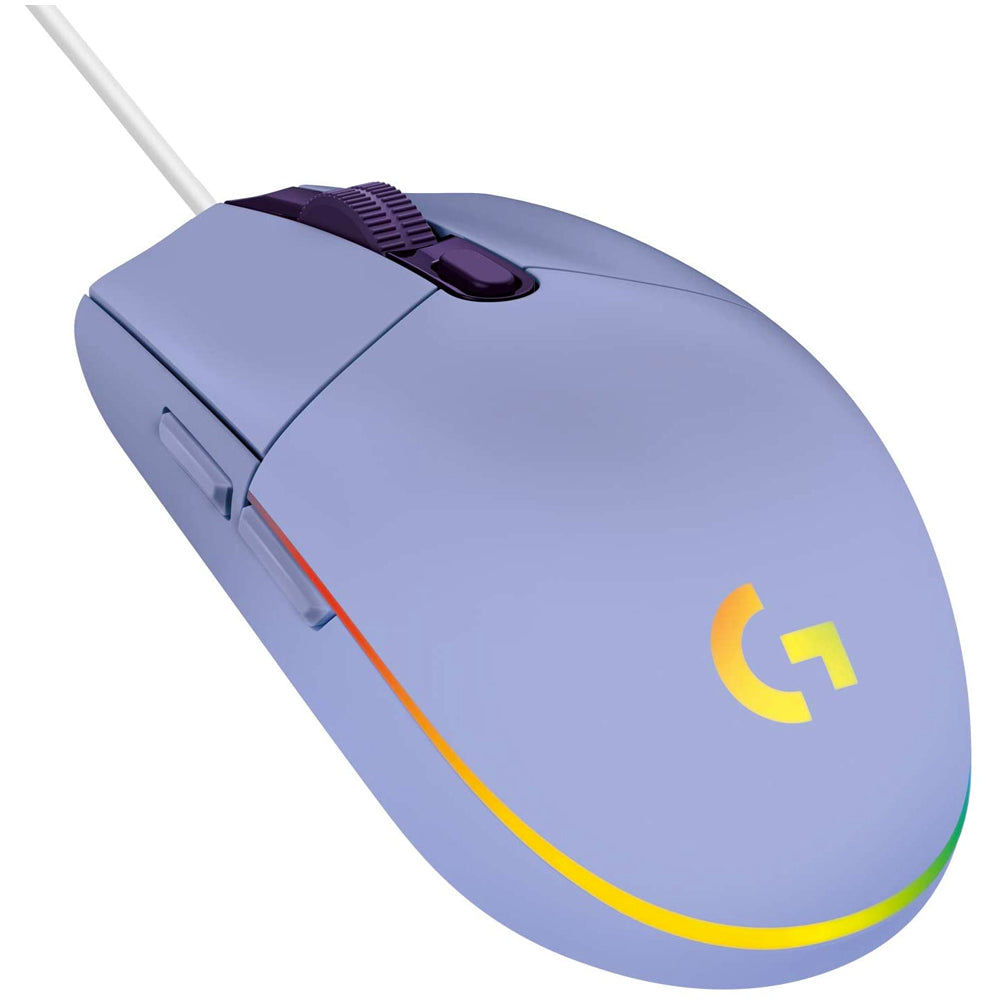 MOUSE GAMING LOGITECH G203 LIGHTSYNC USB LILA