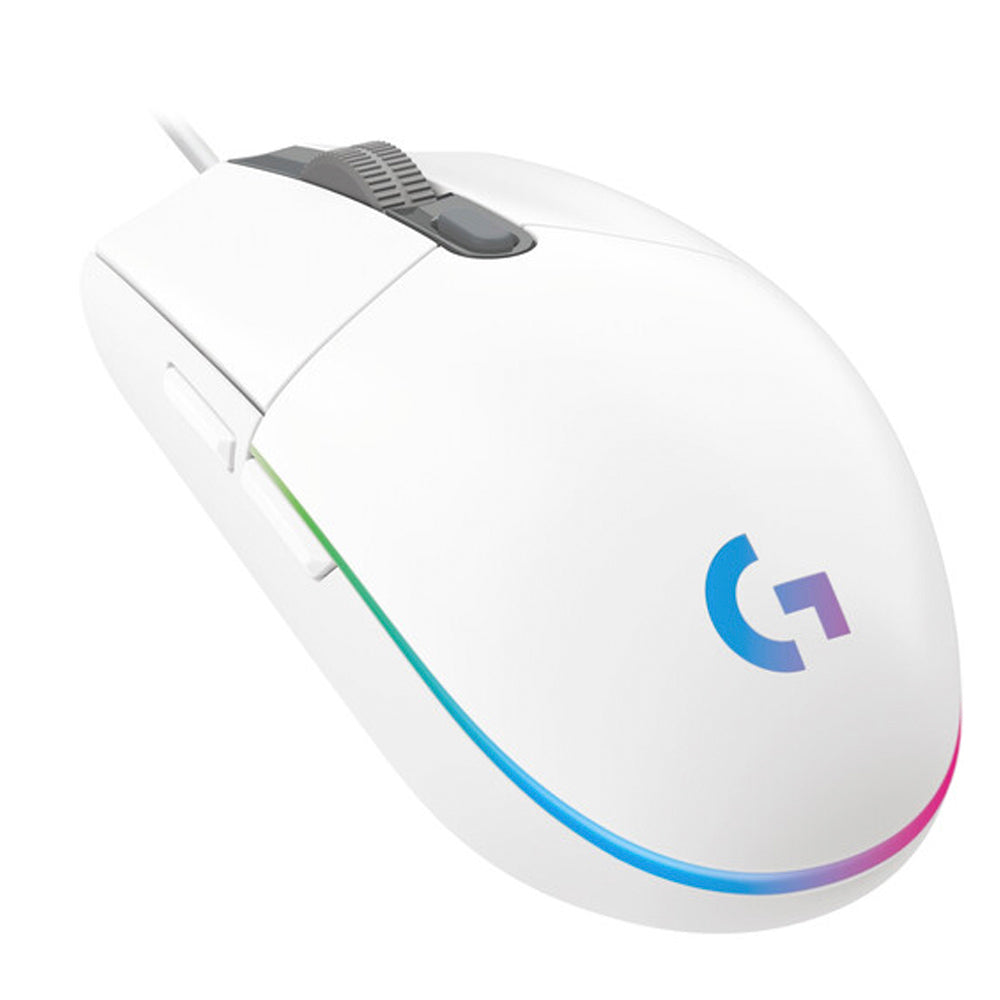 MOUSE GAMING LOGITECH G203 LIGHTSYNC USB WHITE