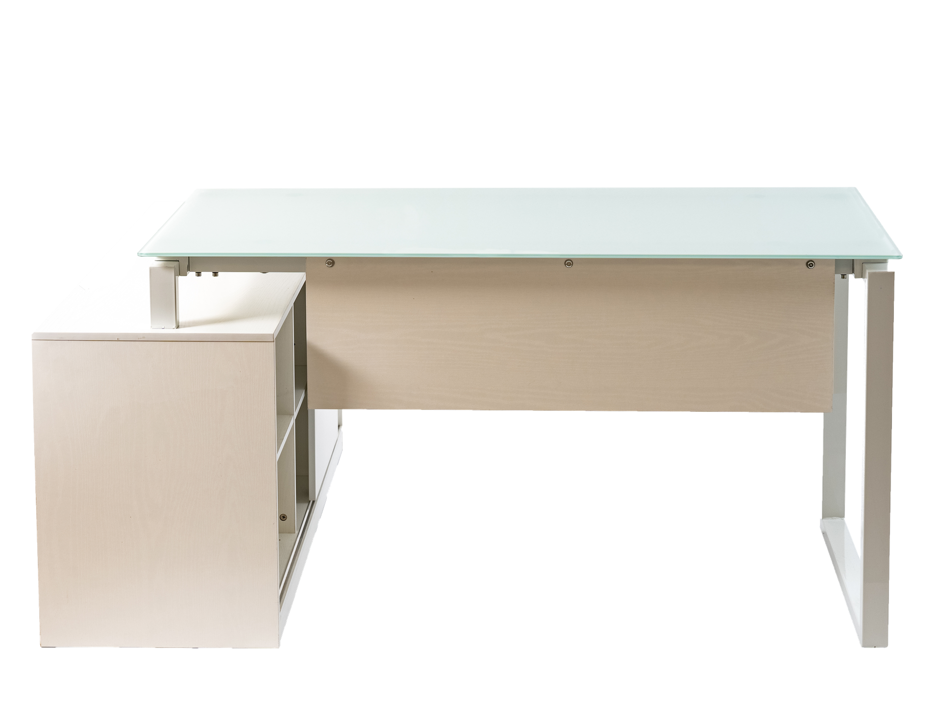 MUEBLE  STARKEN GLASS TOP 16M GRAINED WHITE