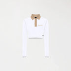 NEWBURY CROP TOP WOMEN WHITE - Monastery | Tienda Oficial Colombia