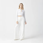 NEWBURY CROP TOP WOMEN WHITE - Monastery | Tienda Oficial Colombia