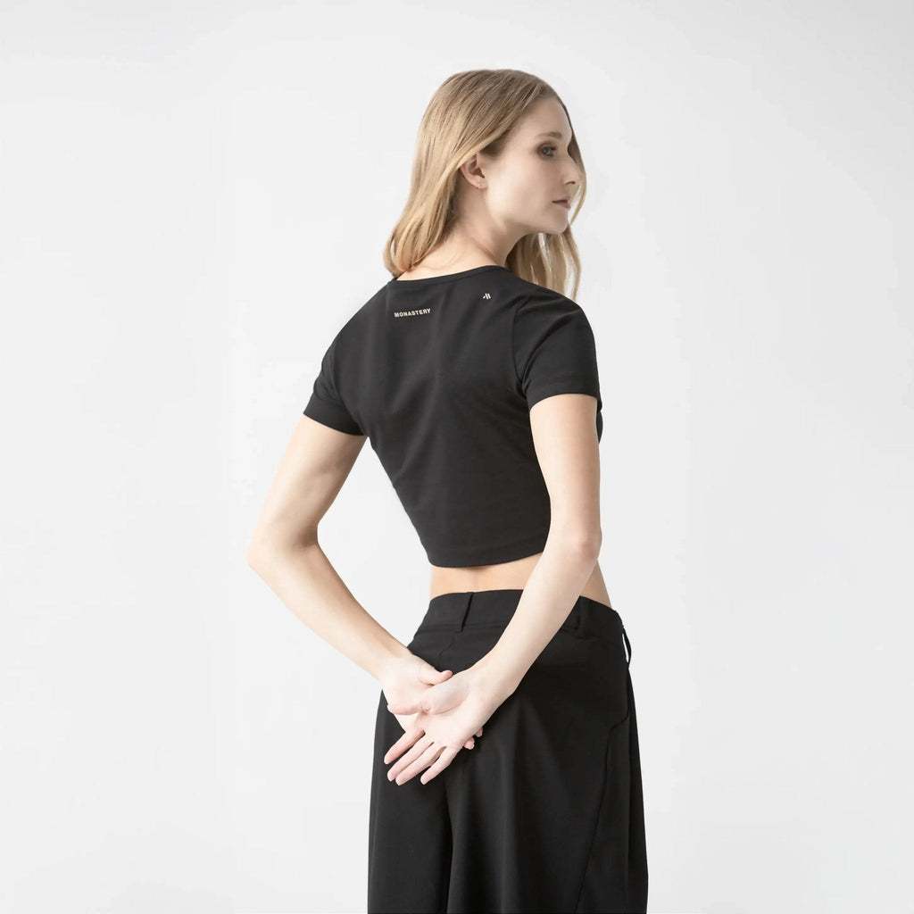 NICOLLE CROP TOP WOMEN BLACK - Monastery | Tienda Oficial Colombia
