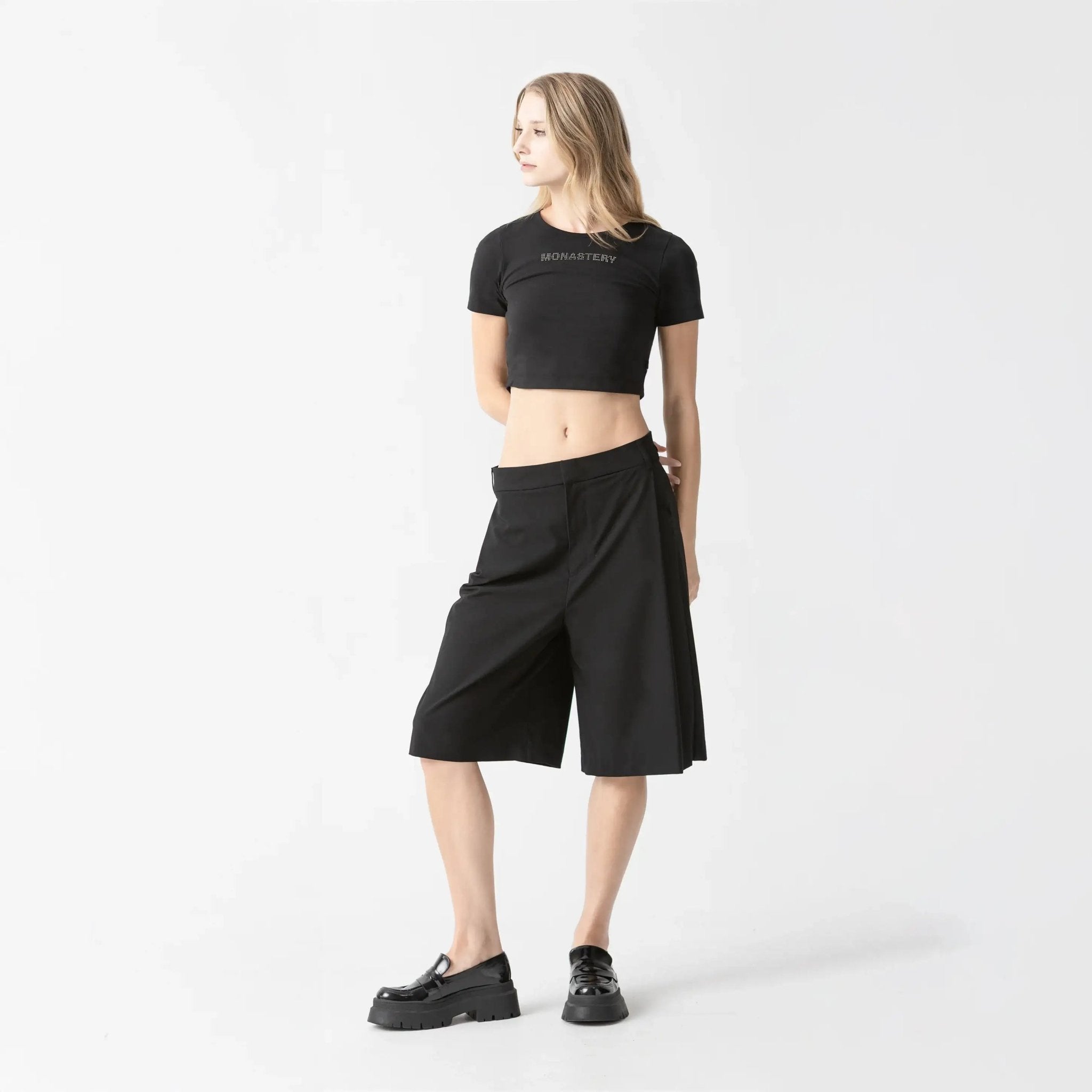 NICOLLE CROP TOP WOMEN BLACK - Monastery | Tienda Oficial Colombia