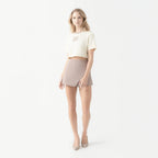 NOORA CROP TOP WOMEN WHITE ASPARAGUS - Monastery | Tienda Oficial Colombia