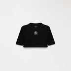 OLWYN CROP TOP WOMEN BLACK METEORITE L/G - Monastery | Tienda Oficial Colombia