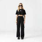 OLWYN CROP TOP WOMEN BLACK METEORITE L/G - Monastery | Tienda Oficial Colombia
