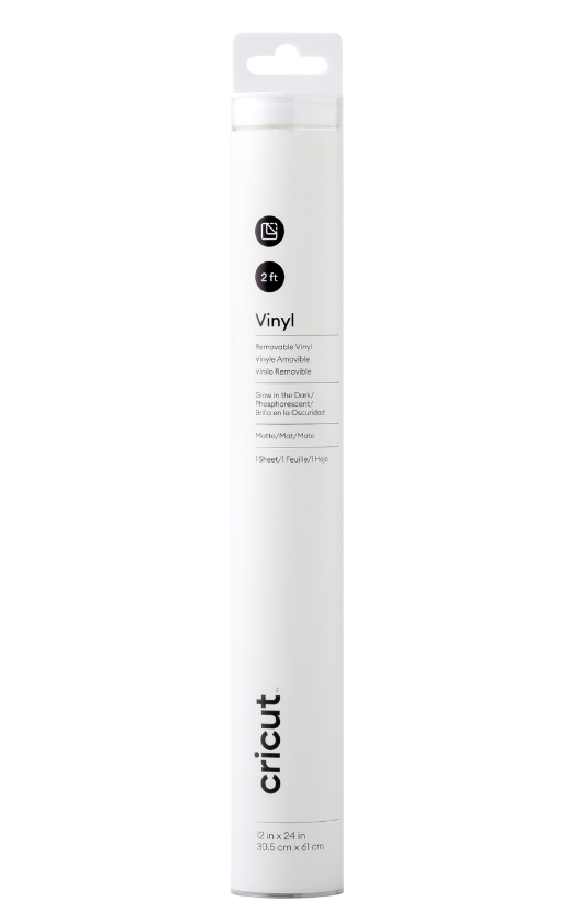 PAPEL CRICUT GLOW IN THE DARK REMOVABLE VINYL ROLL 12X24IN