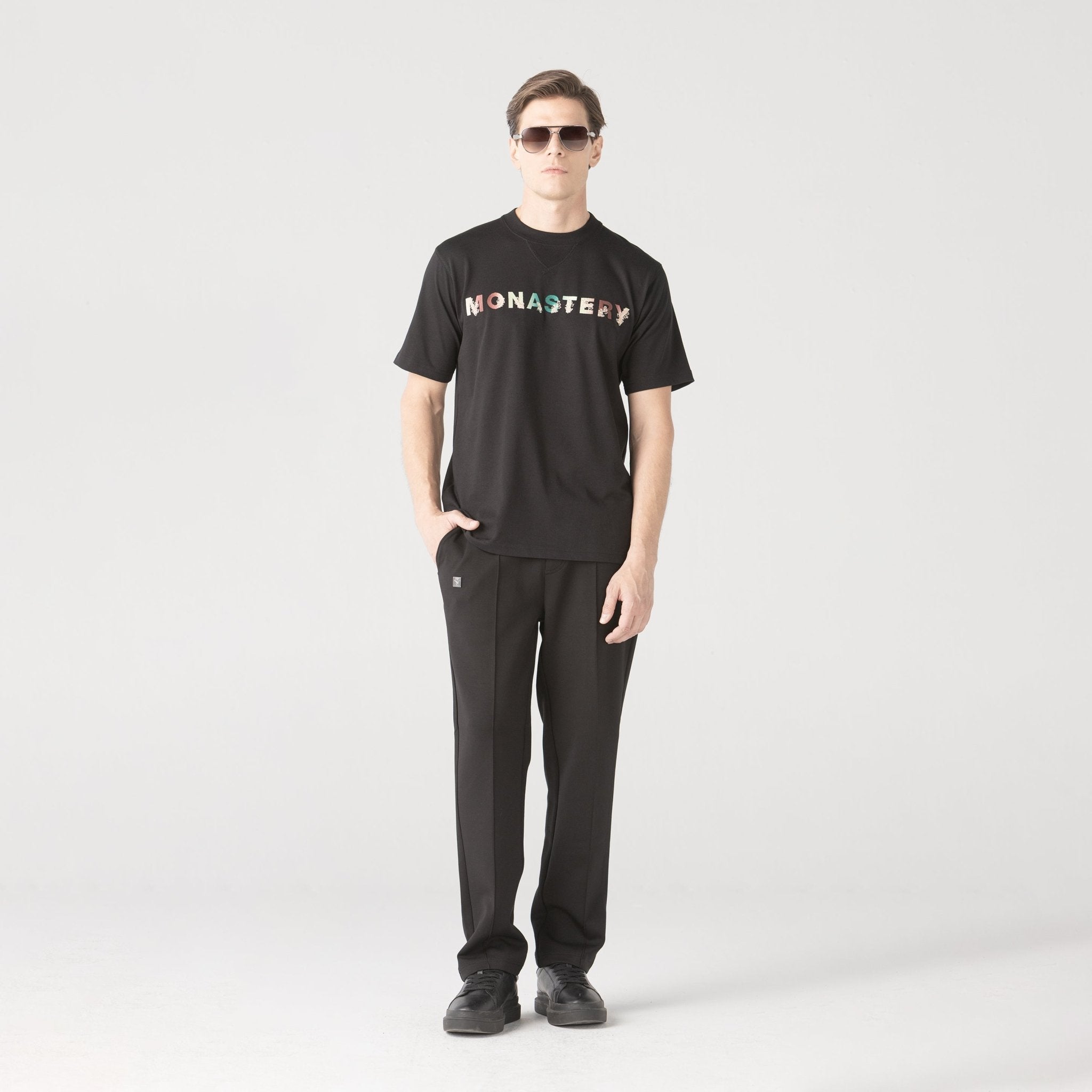 POUZIA T-SHIRT MEN BLACK - Monastery | Tienda Oficial Colombia